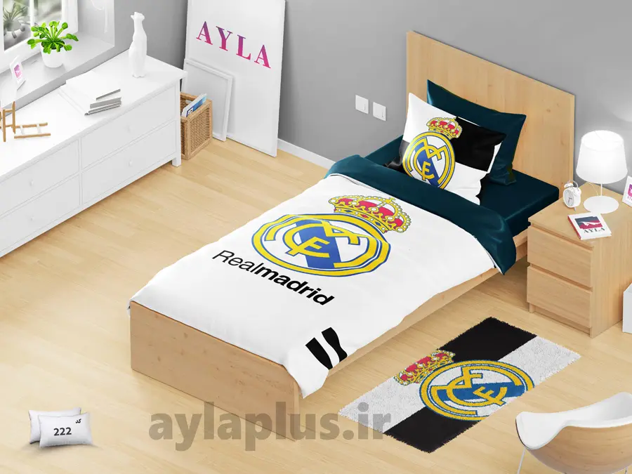 روتختی طرح رئال مادرید کد 222 Real Madrid design bedspread